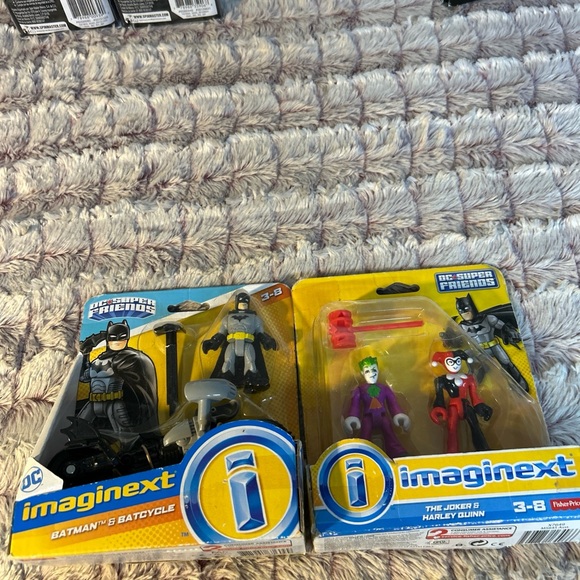 Fisher-Price Other - 2 sets imaginext fisher price Batman & Batcycle and The Joker & Harley Quinn Set